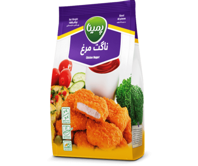 ناگت مرغ منجمد پمینا - 1کیلوگرم