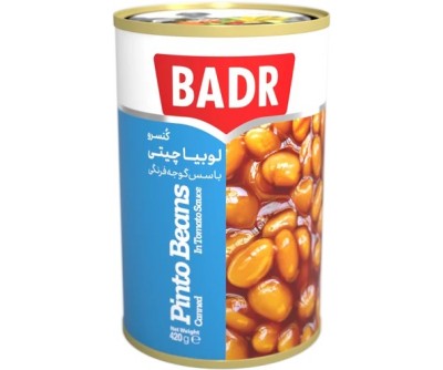 خوراک لوبیا چیتی با سس بدر 420 گرم
